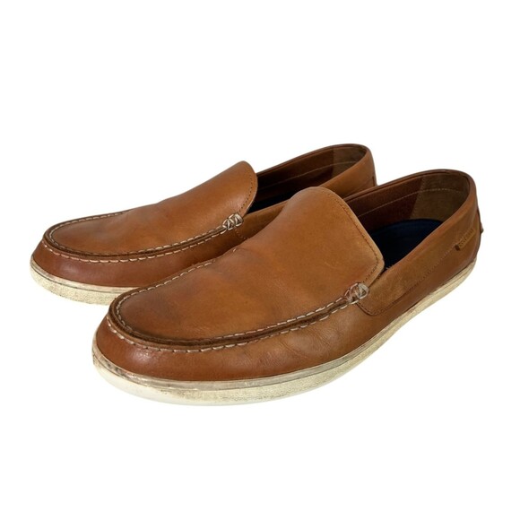 Cole Haan Grand.Os Men's Brown C30985 Loafers Shoes  Size 13  Worn Condition - Picture 1 of 9